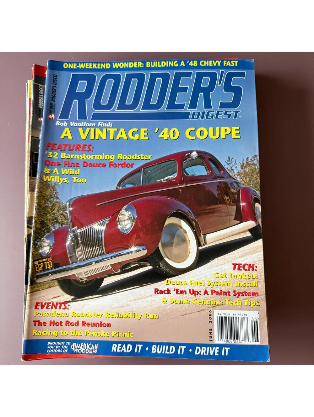 Vintage Hot Rodder Chevy Auto Magazine Custom Rodder B2